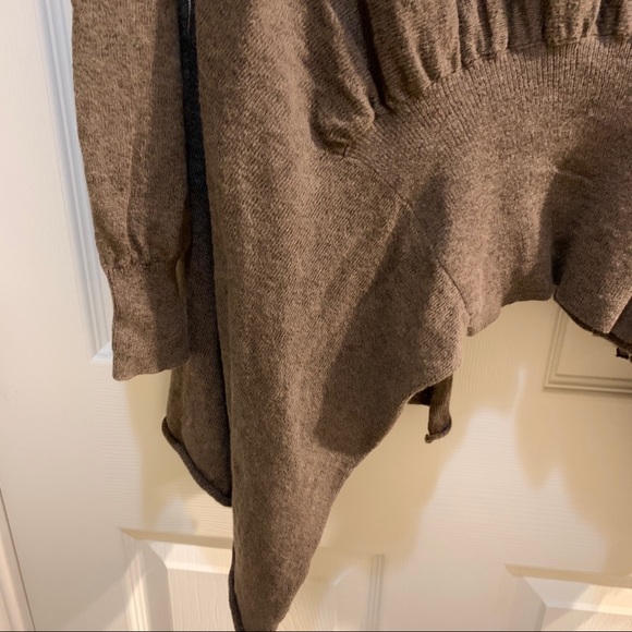 SPARROW BY ANTHRO Brown Asymmetrical Cardigan - Picture 4 of 8